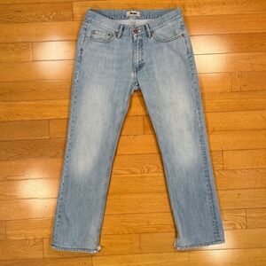 Acne Studios 31 x 28 Mic Beach Light Wash Straight Leg Jeans Mens *AS IS*